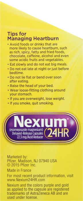 Nexium 24HR 20mg Heartburn Relief Capsules 42ct