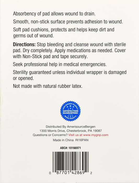 Good Neighbor Pharmacy Non-Stick Pads 3x4 10ct