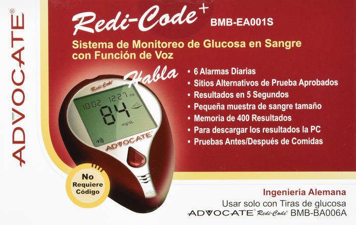 ADVOCATE REDICODE TALK GLUCOSE METER DS