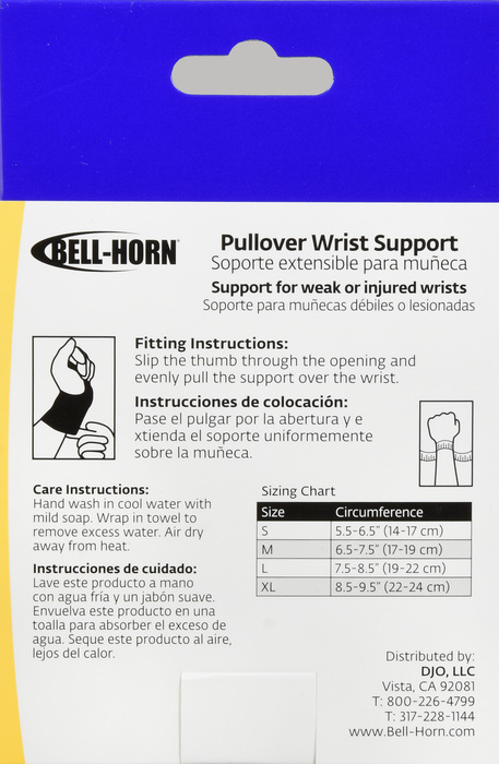 PULLOVER WRIST SUPPORT M BELLHORN