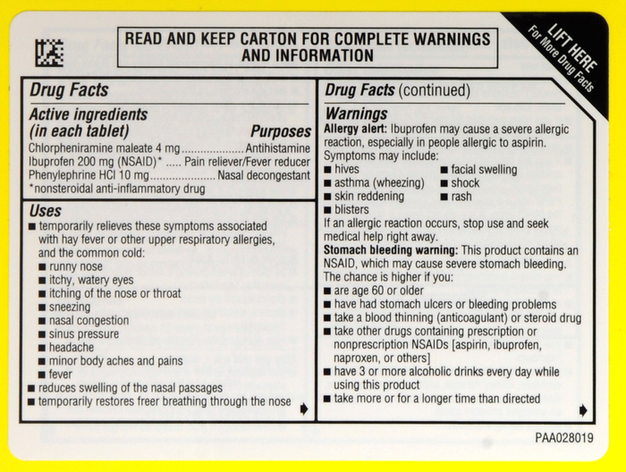 ADVIL ALLERGY CONGEST RELIEF TABLET 20CT