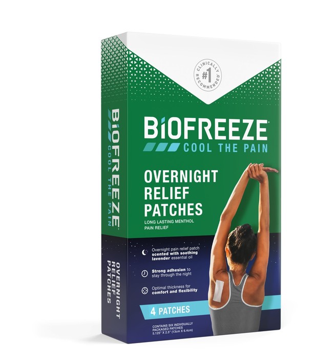 Biofreeze Overnight Relief Patch 4ct