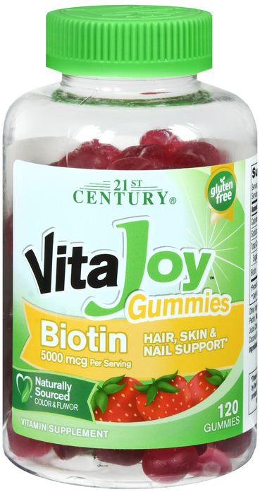 21st Century VitaJoy Biotin 5000mg Gummies 120ct