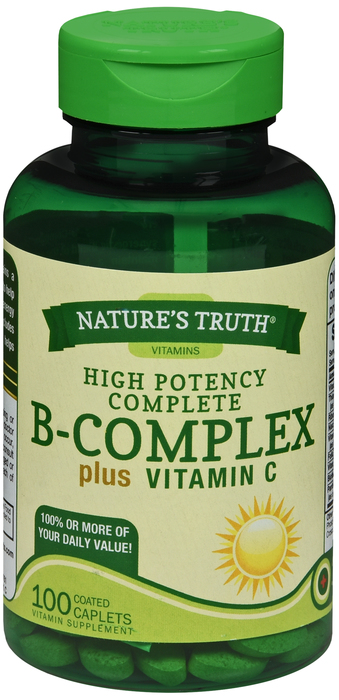 VIT B COMPLEX +C HP TABS 100CT NAT TRUTH