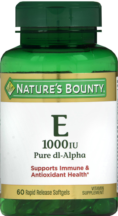 VIT E 1000IU DL-ALPHA SG 60CT NAT BOUNTY