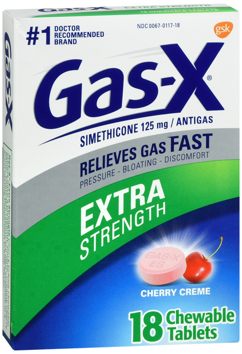 Gas-X Gas Relief Extra Strength Cherry Creme Chewable Tablets 18ct