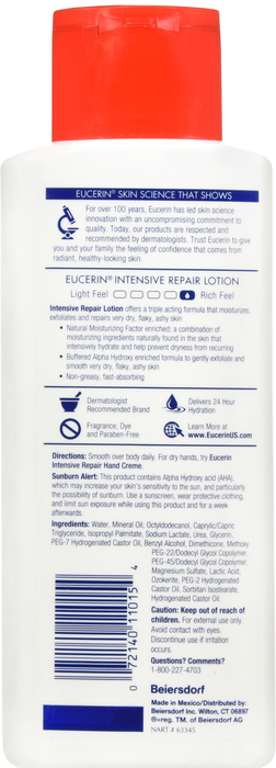 Eucerin Intensive Repair Dry Skin Lotion 8.4oz