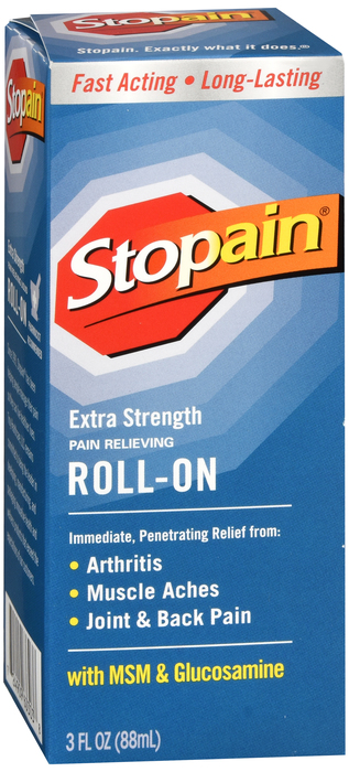 Stopain Extra Strength Pain Relieving Roll-On 3oz