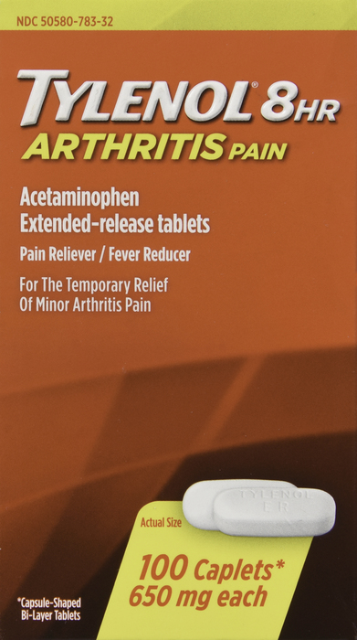 Tylenol 8HR Arthritis & Joint Pain Relief Tablets 100ct