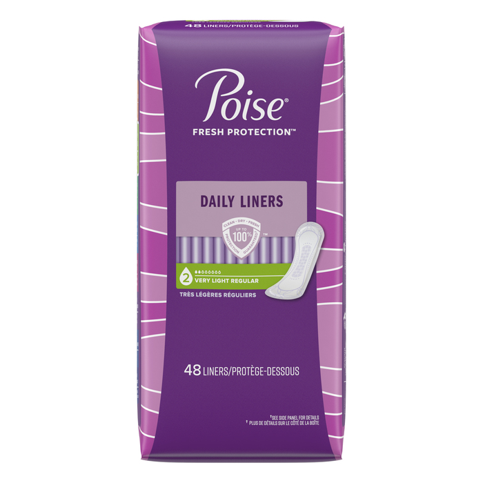 POISE PAD DAILY VERY LIGHT ABSORB 4X48CT