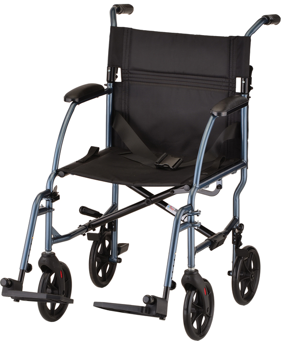 NOVA Transport Chair 19" Ultra Lightweight Blue 379B