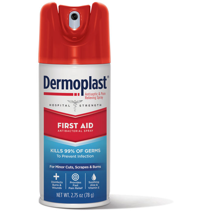 Dermoplast First Aid Antibacterial and Antiseptic & Pain Relieving Spray 2.75oz