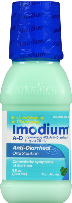 Imodium A-D Anti-Diarrheal Oral Solution, Mint Flavor 8oz