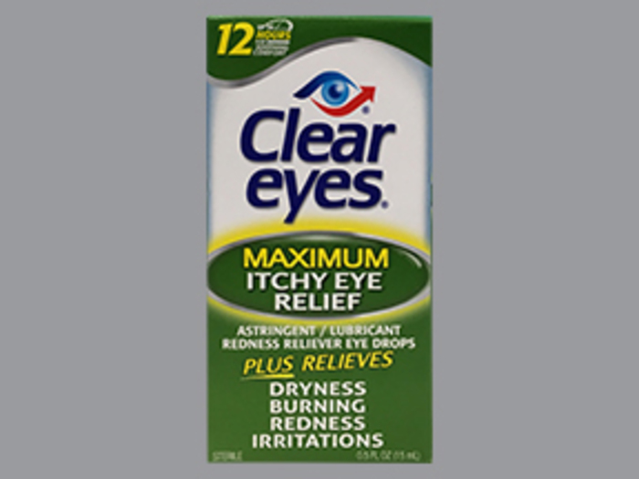 Clear Eyes Maximum Itchy Eye Relief Eye Drops 0.5oz