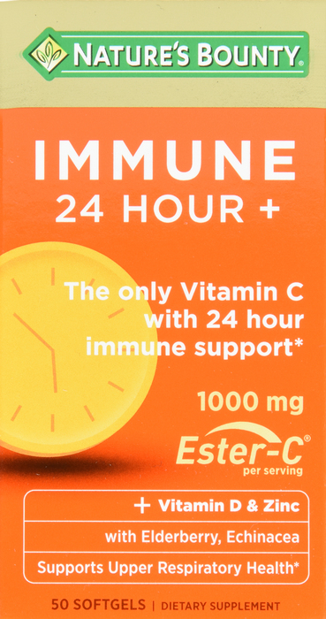 Nature's Bounty Immune 24 Hour+ 1000mg Softgels 50ct