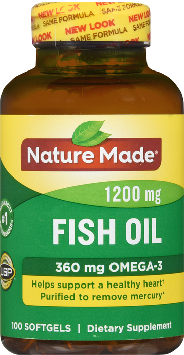 Nature Made Fish Oil 1200mg Softgel 100ct