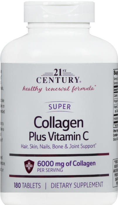 21st Century Super Collagen Plus Vitamin C Supplement Tablets 180ct