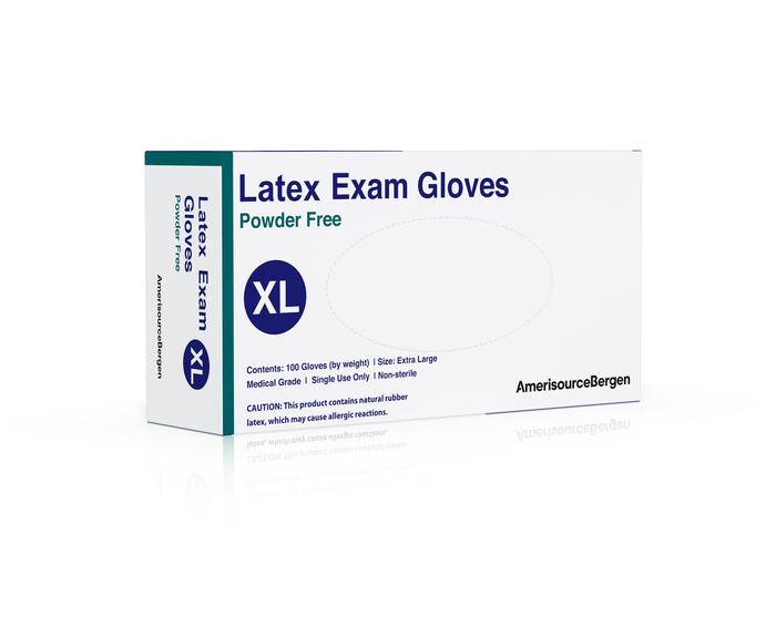 AmerisourceBergen Latex Exam Gloves X-Large 100ct