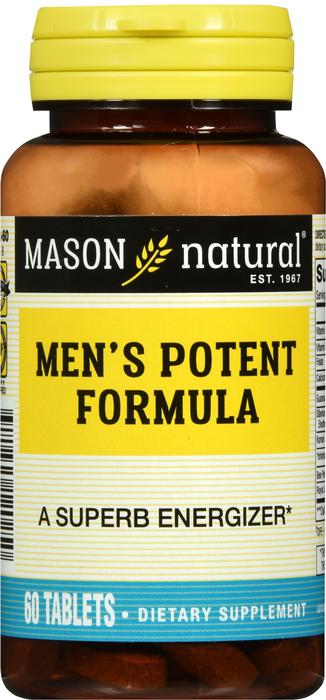 MENS POTENT FORMULA TABLETS 60CT MASON