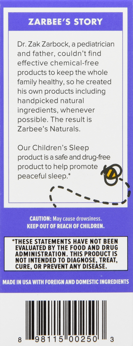 ZARBEES CHILD SLEEP TABLET GRAPE 30CT