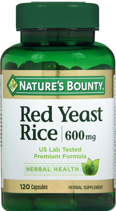 RED YEASTRICE 600MG CAP 120CT NAT BOUNTY