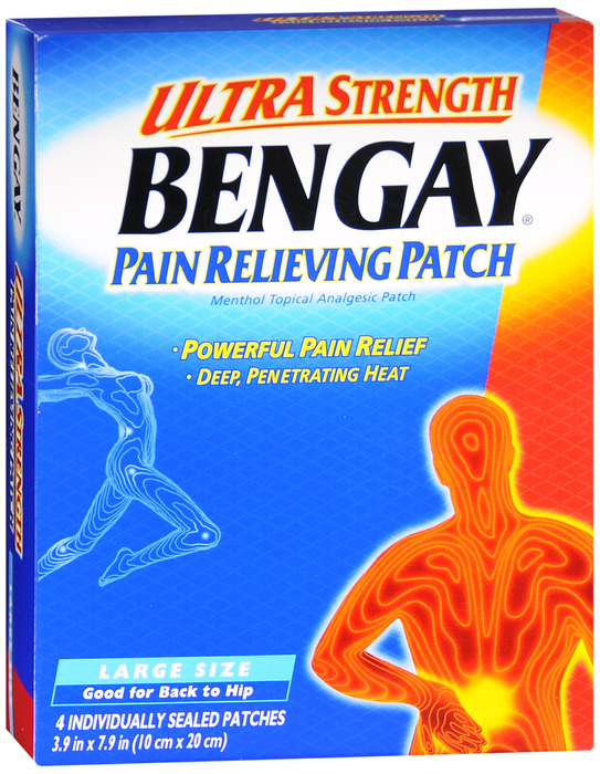 Bengay Ultra Strength Pain Relief Large Patch 4ct