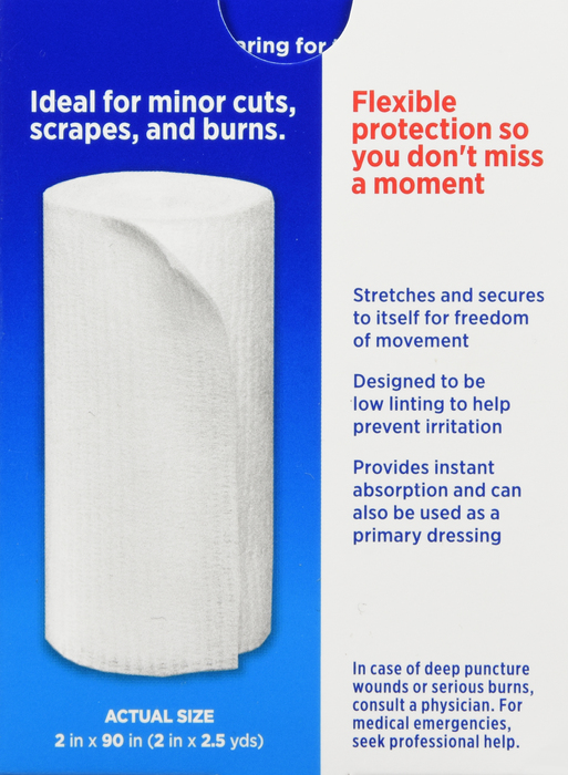 BAND-AID First Aid Rolled Gauze Small 1ct