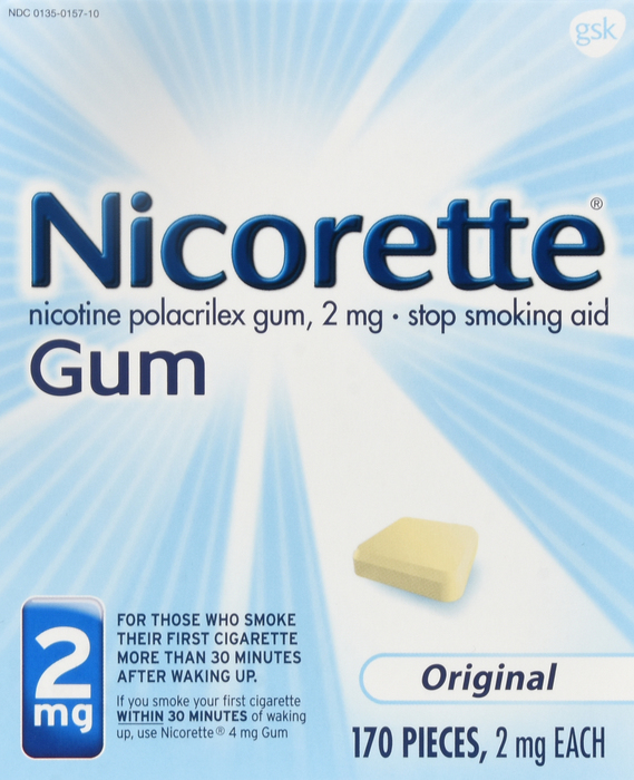 NICORETTE GUM 2MG 170CT