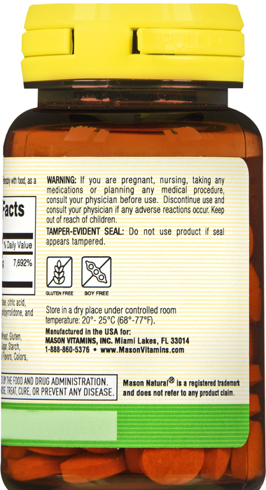 MASON VITAMIN B2 100MG TABLET 100CT