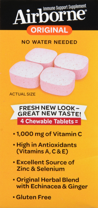 Airborne Crafted Blend Vitamin C Very Berry Chewable Tablets 32ct