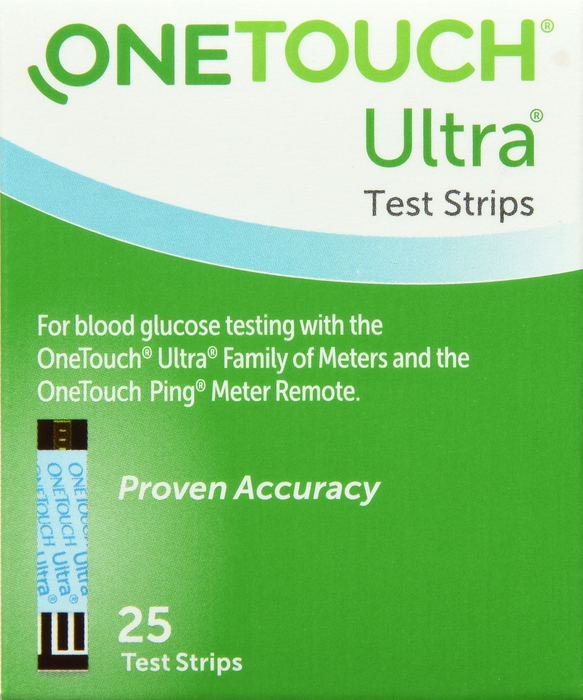 OneTouch Ultra Blue Blood Glucose Test Strips 25ct