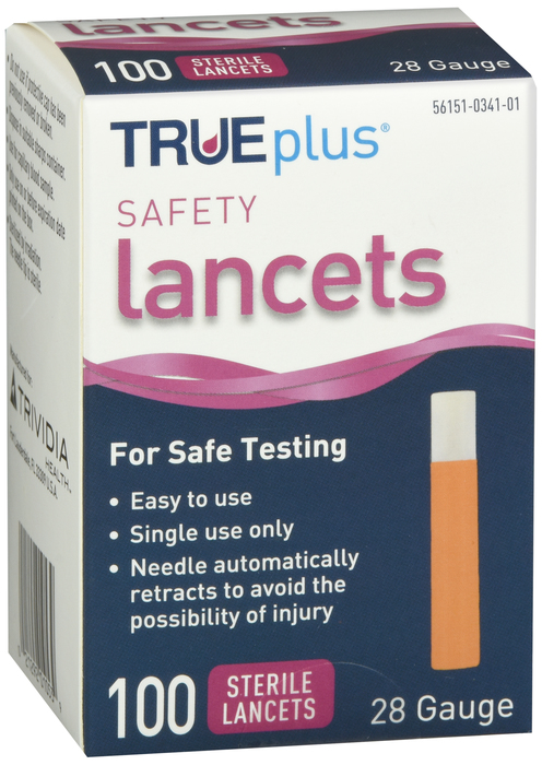 TRUEplus Mini Safety Lancets 28g 100ct