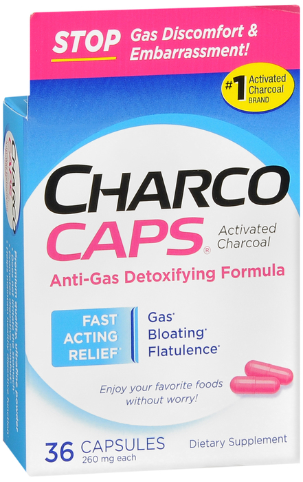 CharcoCaps Activated Charcoal Detox & Digestive Relief 36ct