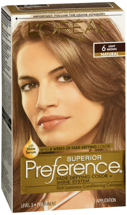 L'Oreal Paris Superior Preference Light Brown Permanent Hair Color 1ct