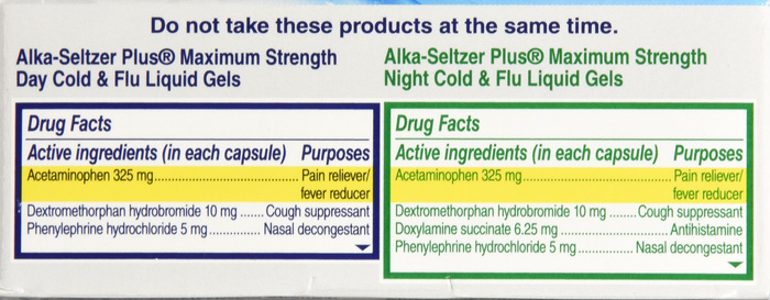 Alka-Seltzer Plus Day & Night Multi-Symptom Cold & Flu Liquid Gels 20ct