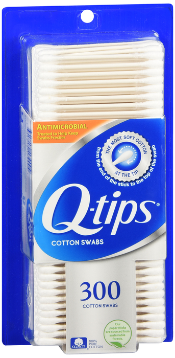 Q-TIPS ANTIMICROBIAL SWAB 300CT