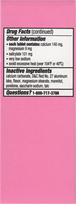 Pepto Bismol Chewtab Original 48ct