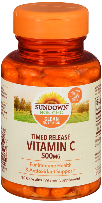 Sundown Vitamin C 500mg TR Capsules 90ct