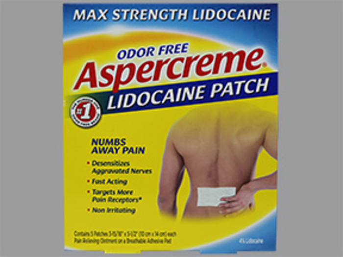 Aspercreme Lidocaine Pain Relief Patches 5ct