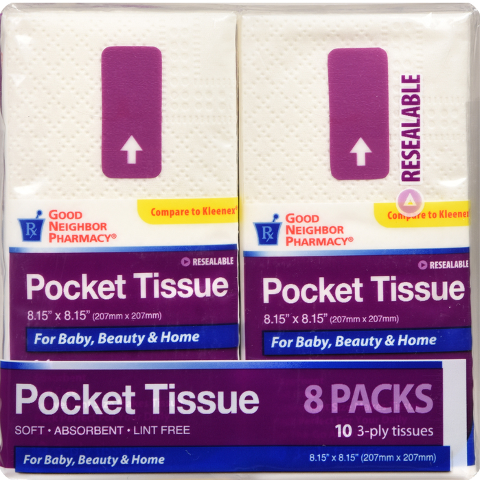 Good Neighbor Pharmacy Pocket Tissues 8ct