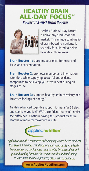 HEALTHY BRAIN ALL DAY FOCUS TAB 50 APPL