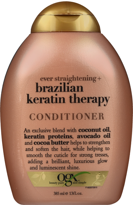 OGX EVER STRAIGHT BRAZ KERATIN COND 13OZ