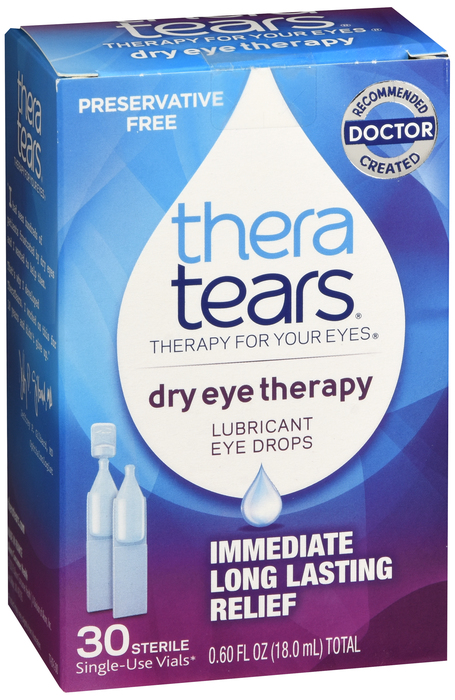 TheraTears Dry Eye Lubricant Drops Vials 30ct