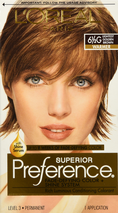 L'Oreal Paris Superior Preference Lightest Golden Brown Permanent Hair Color 1ct