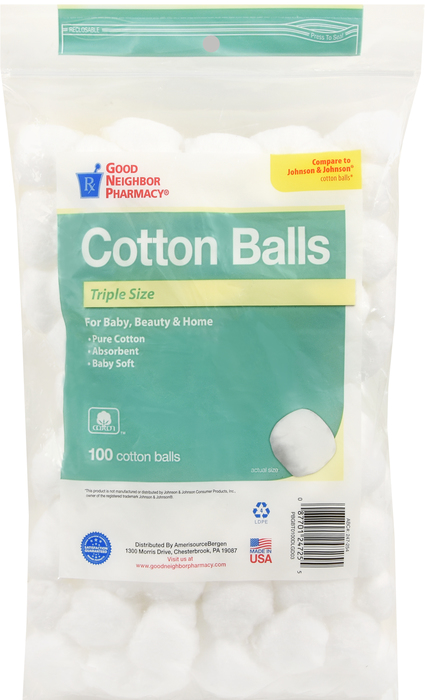 Good Neighbor Pharmacy Cotton Ball Triple 100ct