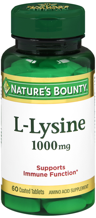 L-LYSINE 1000MG TABLET 60CT NAT BOUNTY