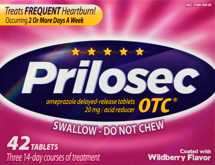 PRILOSEC OTC TABLET WILD BERRY 42CT