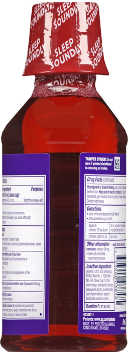 ZZZQUIL NIGHT SLEEPAID VNL CHR LIQ 12OZ