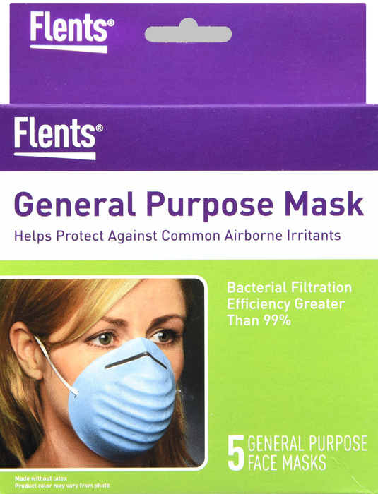 MASK MAXI LATEX FREE FLENTS 5CT API