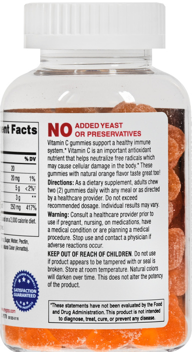 Good Neighbor Pharmacy Vitamin C 250mg Orange Gummies 60ct